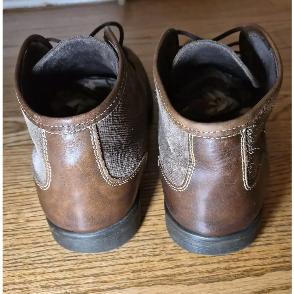 Joseph Abboud Men's Brown Suede Leather Chukka Boots Size 9‎